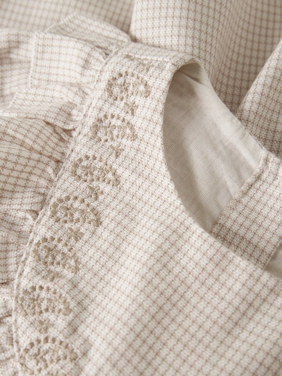 Lil' Atelier Mini FOLEY LS LOOSE SHIRT - Coconut Milk | Torgunns Barneklær AS