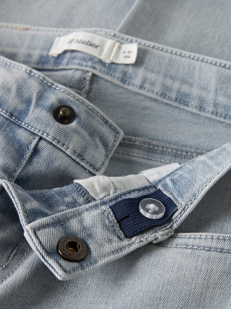 Lil' Atelier Mini FRANCES LOOSE JEANS - Light Blue Denim | Torgunns Barneklær AS