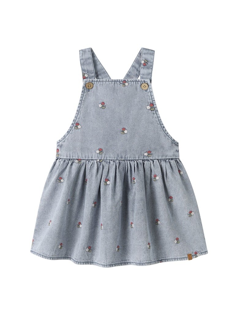 Lil Atelier Mini FUNDA DENIM seleskjørt - Medium Blue Denim | Torgunns Barneklær AS