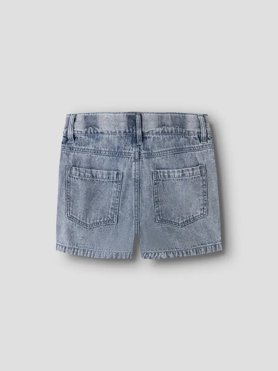 Lil Atelier Mini FUNDA LOOSE DENIM shorts - Medium Blue Denim | Torgunns Barneklær AS