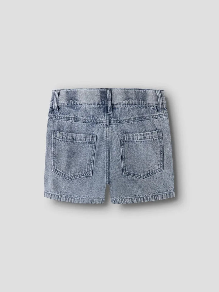 Lil Atelier Mini FUNDA LOOSE DENIM shorts - Medium Blue Denim | Torgunns Barneklær AS