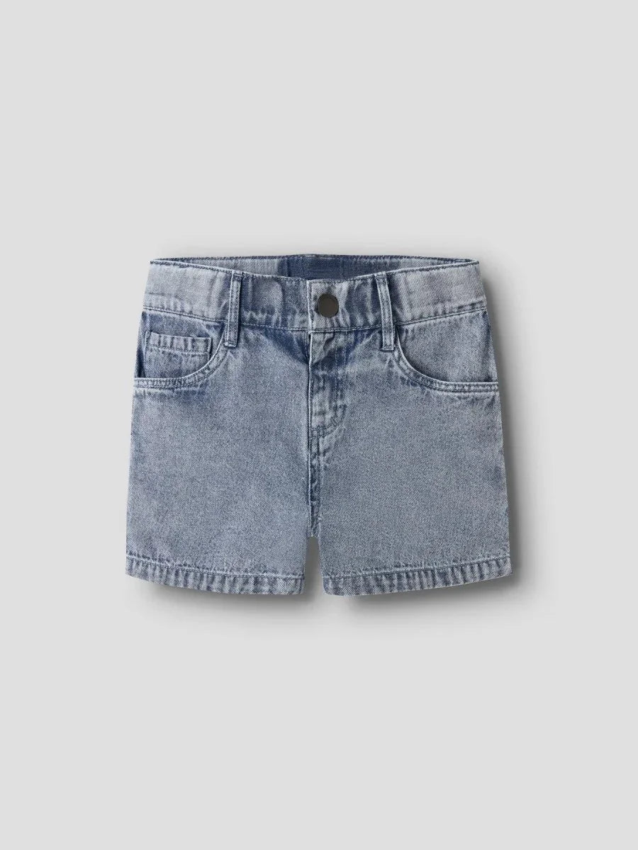 Lil Atelier Mini FUNDA LOOSE DENIM shorts - Medium Blue Denim | Torgunns Barneklær AS