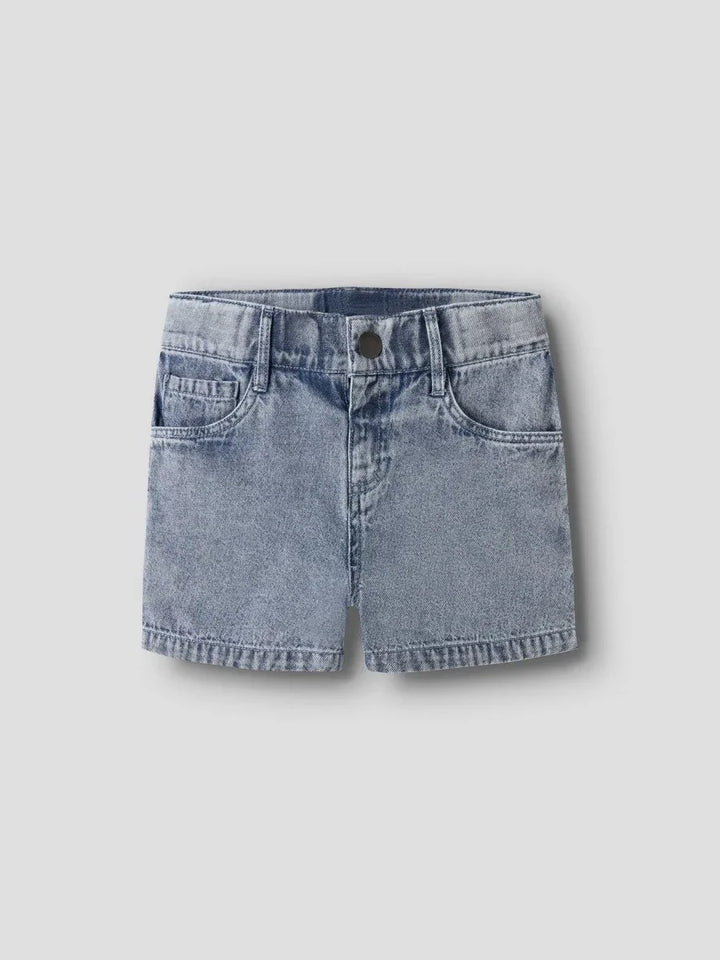 Lil Atelier Mini FUNDA LOOSE DENIM shorts - Medium Blue Denim | Torgunns Barneklær AS