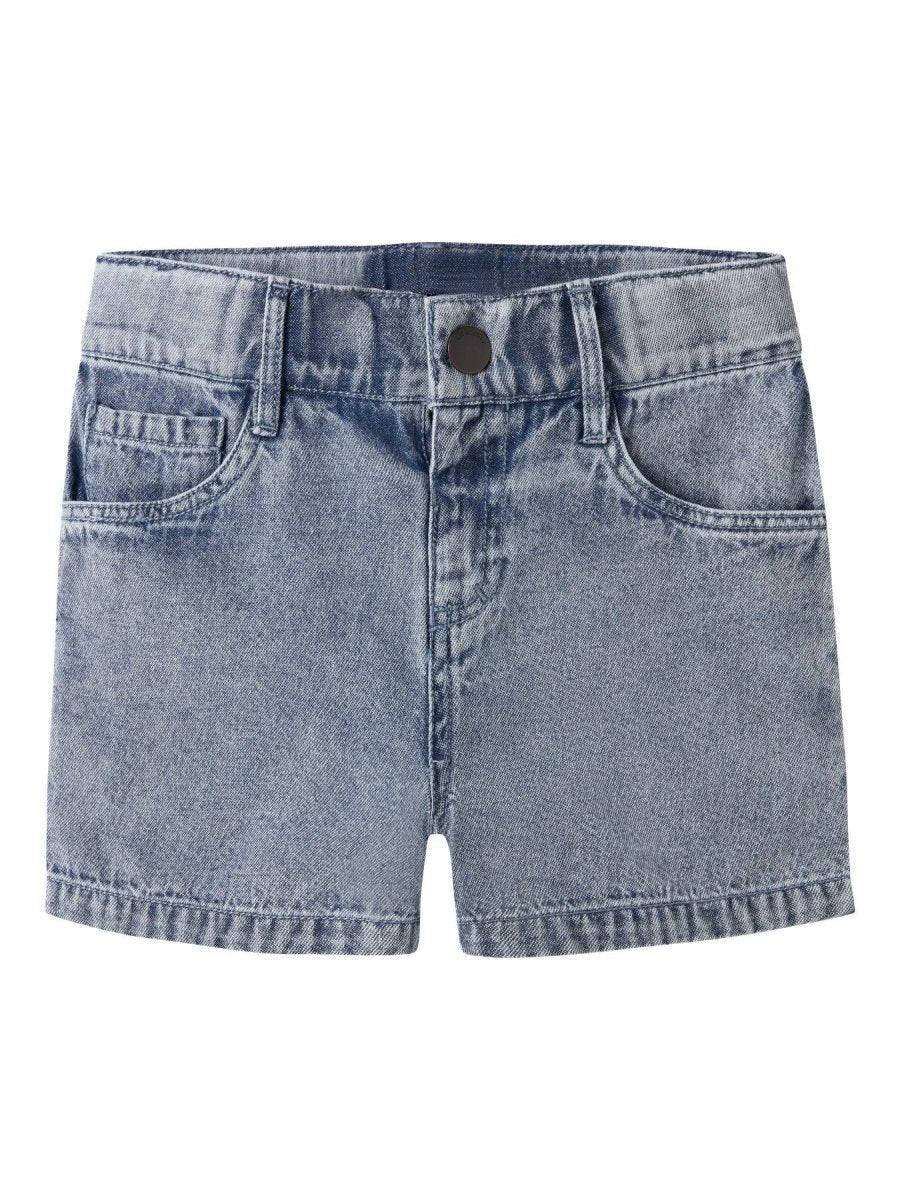 Lil Atelier Mini FUNDA LOOSE DENIM shorts - Medium Blue Denim | Torgunns Barneklær AS