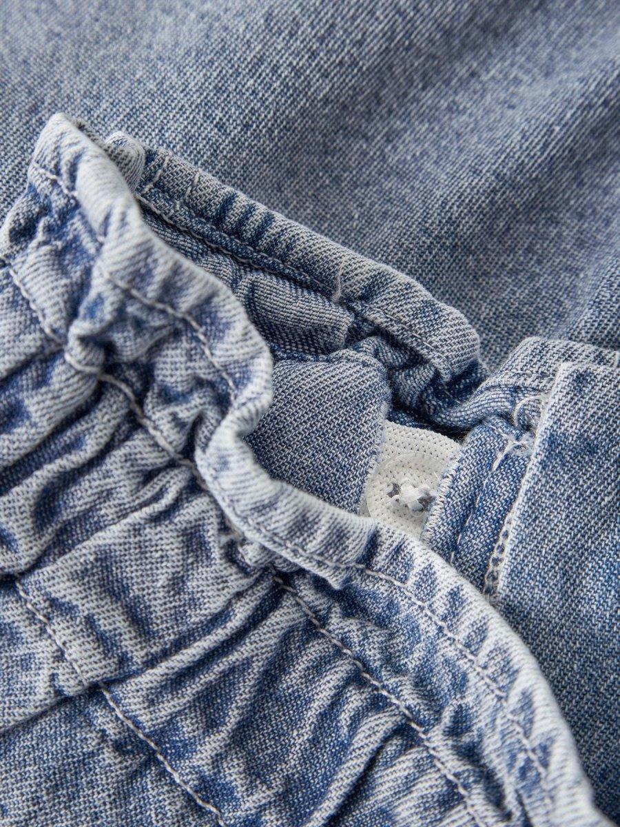 Lil Atelier Mini FUNDA LOOSE DENIM skjørt - Medium Blue Denim | Torgunns Barneklær AS