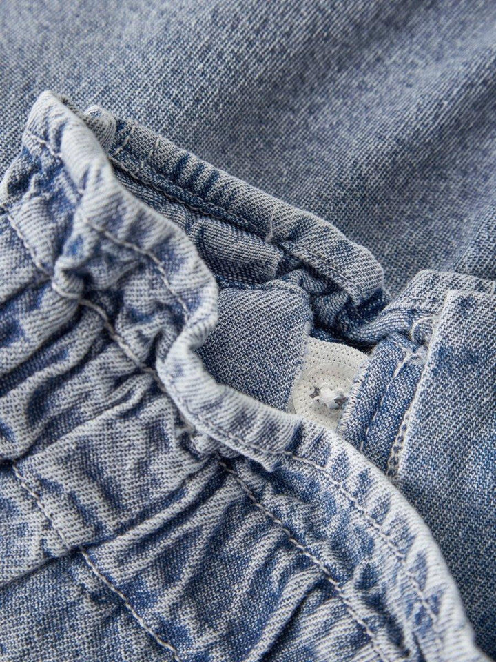 Lil Atelier Mini FUNDA LOOSE DENIM skjørt - Medium Blue Denim | Torgunns Barneklær AS