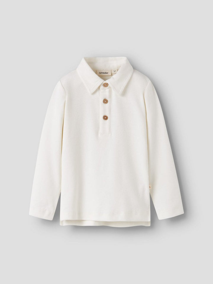 Lil Atelier Mini FUNDO SLIM Krage Genser - Coconut Milk | Torgunns Barneklær AS