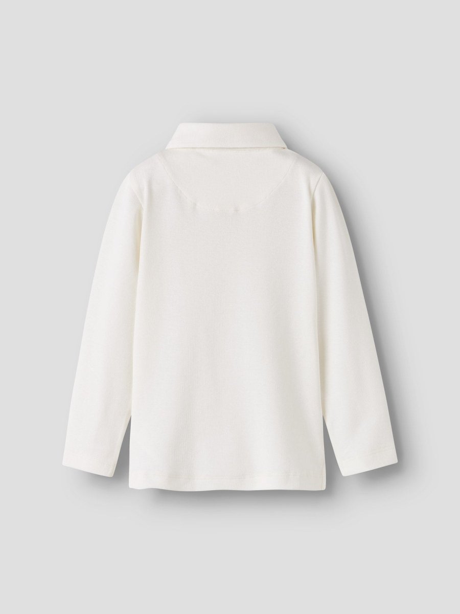Lil Atelier Mini FUNDO SLIM Krage Genser - Coconut Milk | Torgunns Barneklær AS