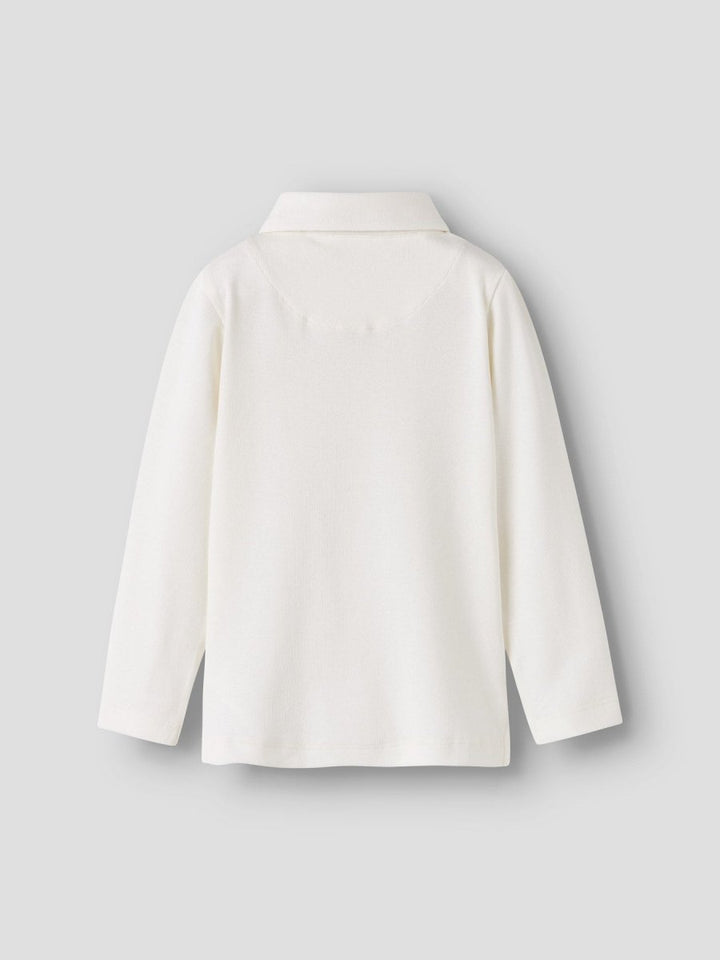 Lil Atelier Mini FUNDO SLIM Krage Genser - Coconut Milk | Torgunns Barneklær AS