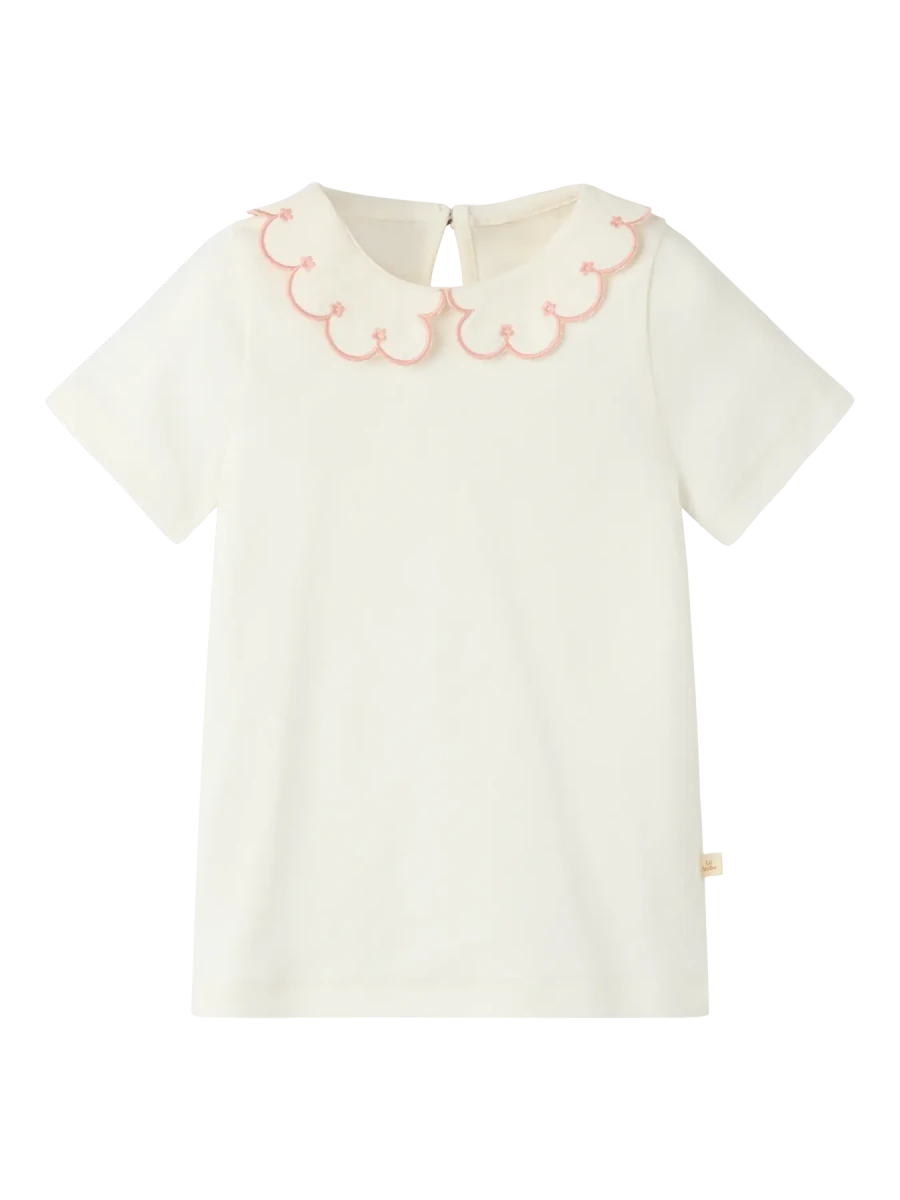 Lil Atelier Mini FUNDO SLIM topp - Coconut Milk | Rose Tan | Torgunns Barneklær AS