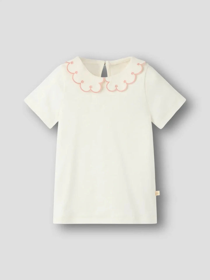 Lil Atelier Mini FUNDO SLIM topp - Coconut Milk | Rose Tan | Torgunns Barneklær AS