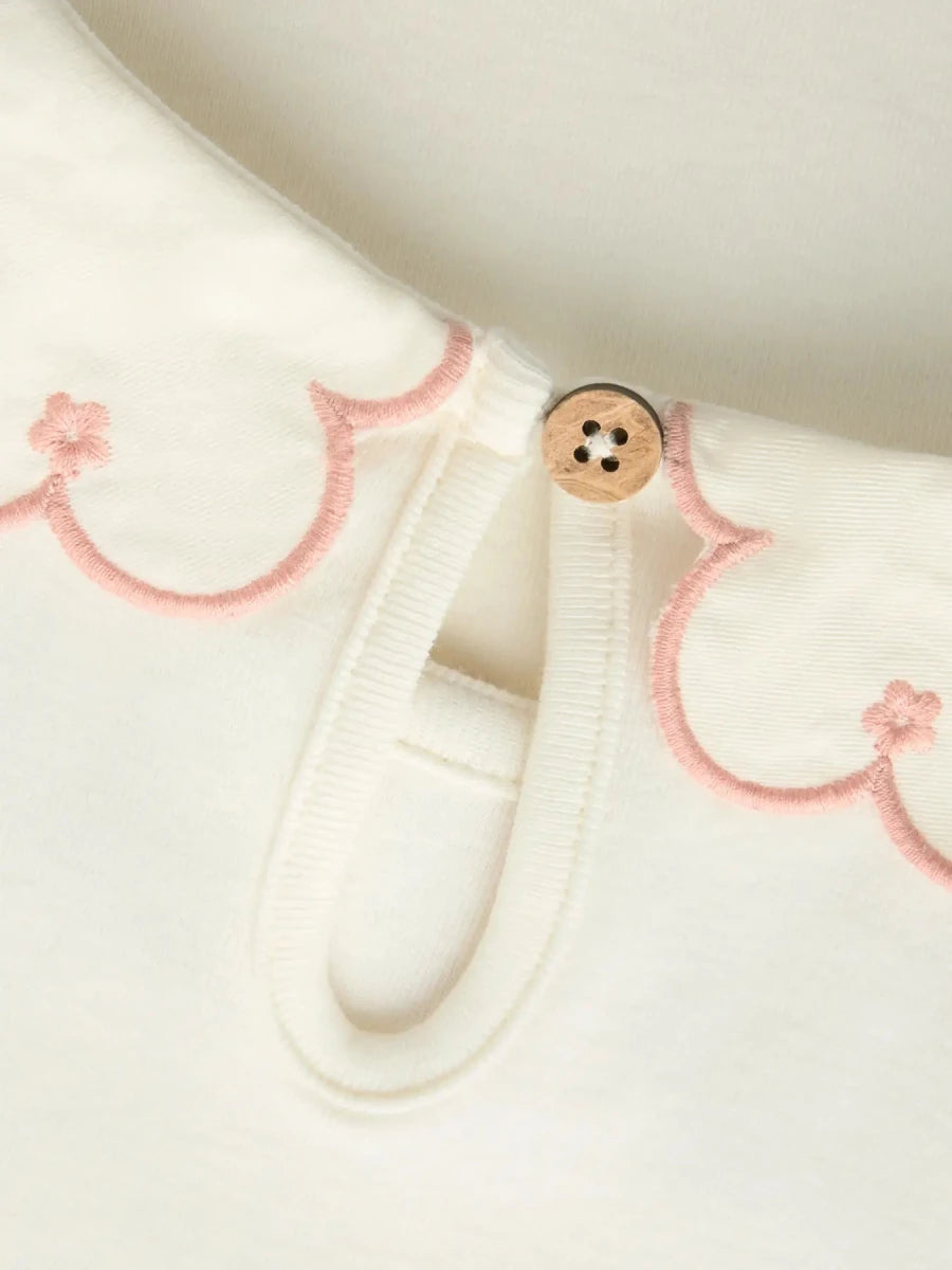 Lil Atelier Mini FUNDO SLIM topp - Coconut Milk | Rose Tan | Torgunns Barneklær AS