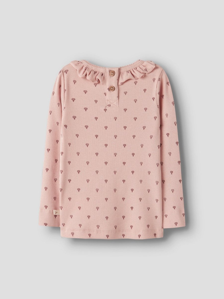 Lil' Atelier MINI GAGO KIS LS SLIM TOP - Cameo Rose | Torgunns Barneklær AS