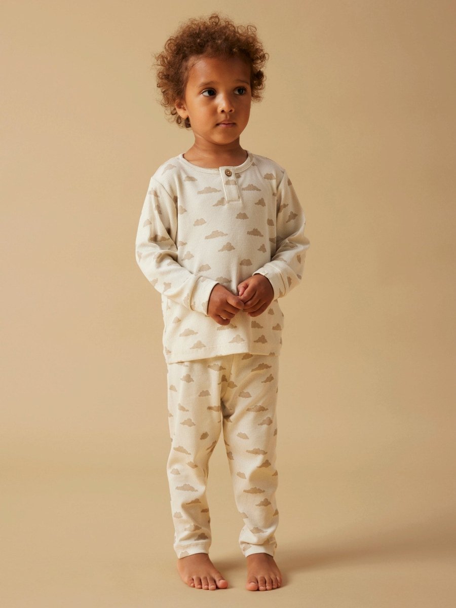 Lil' Atelier Mini GAGO LS NIGHT SET - Turtledove Cloudy | Torgunns Barneklær AS