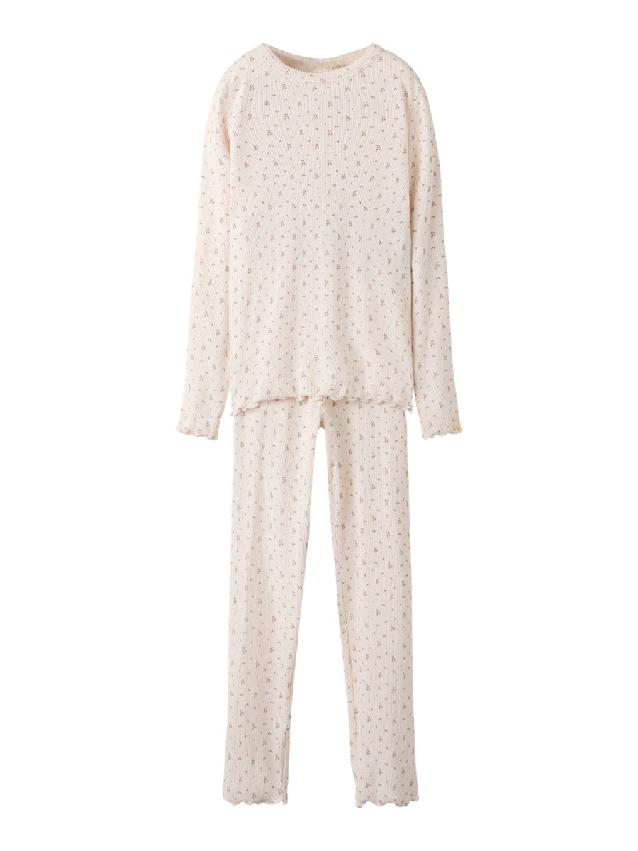 Lil' Atelier Mini GAGO NIGHT SET - Almost Mauve | FLOWERS | Torgunns Barneklær AS