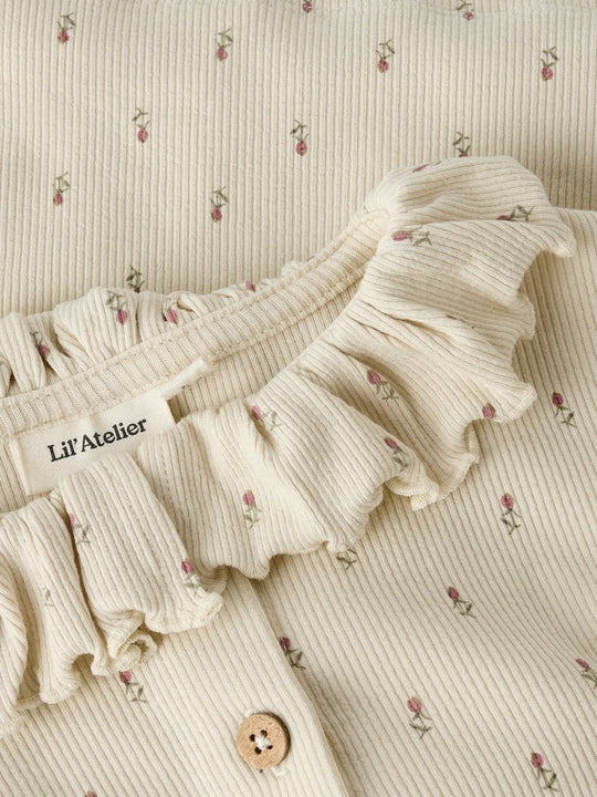 Lil' Atelier Mini GAGO RUA LOOSE NIGHT SET - Turtledove | FLORAL | Torgunns Barneklær AS