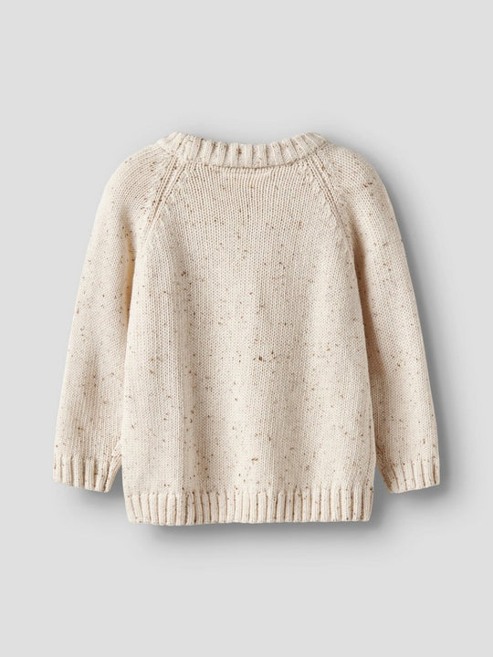 Lil' Atelier Mini GALTO FAK LS KNIT - Turtledove | Torgunns Barneklær AS