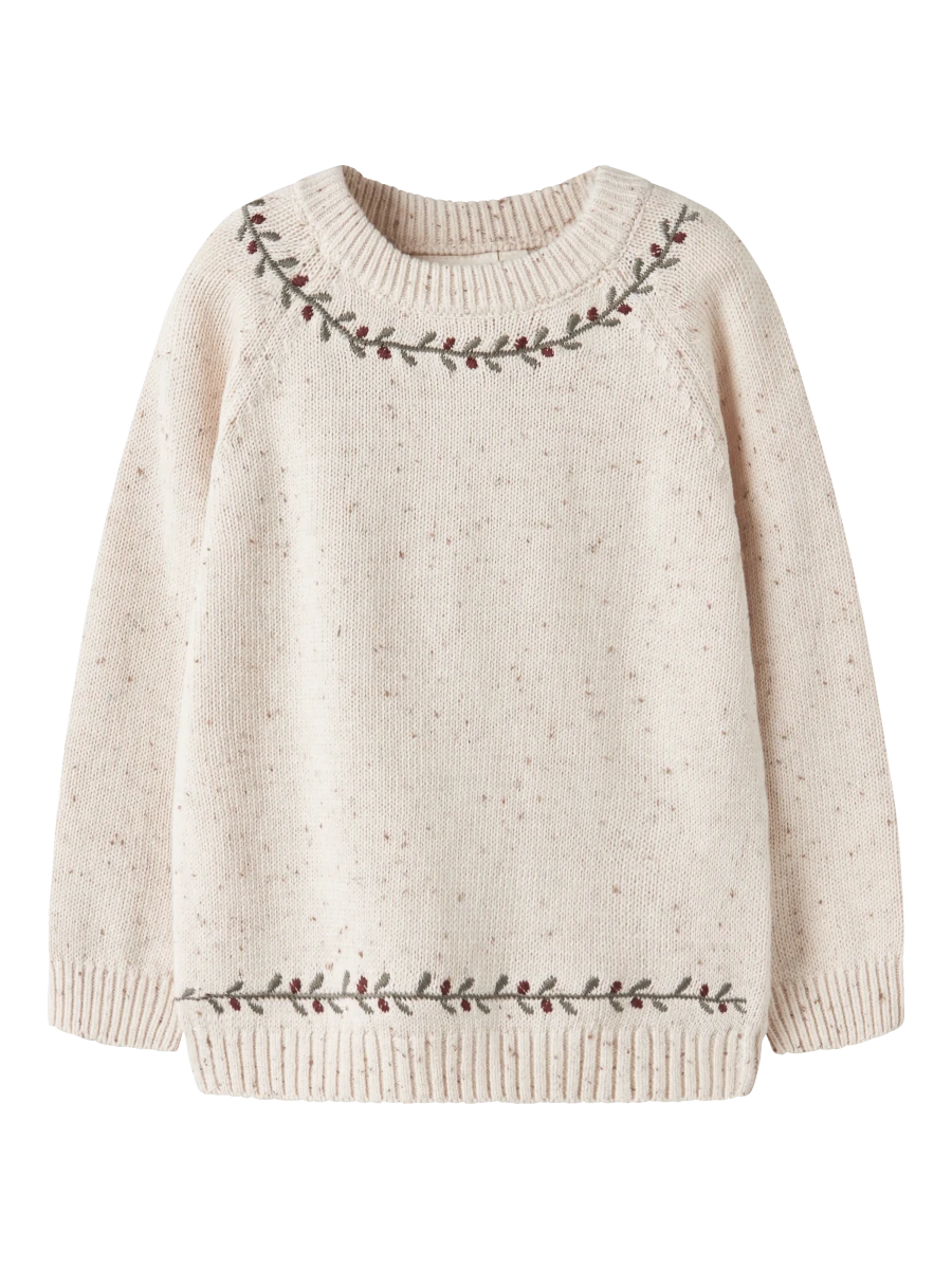 Lil' Atelier mini GALTO strikkegenser - Turtledove | Torgunns Barneklær AS