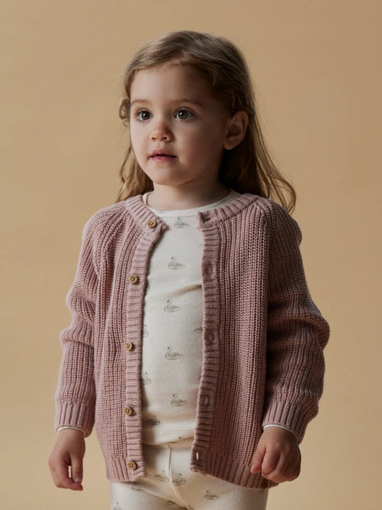 Lil' Atelier Mini GAVO EKO LS SLIM TOP NOOS - Pastel Parchment | SWAN | Torgunns Barneklær AS