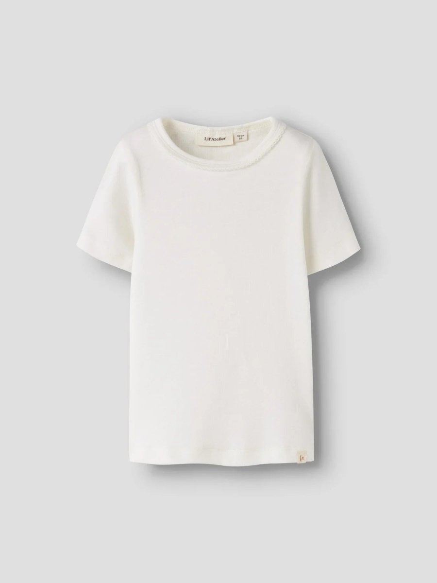 Lil Atelier Mini GAYO KOJ SLIM topp - Coconut Milk | Torgunns Barneklær AS