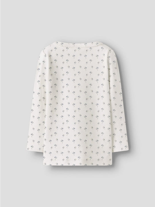 Lil' Atelier Mini GAYO SAG LS SLIM TOP - Coconut Milk | Blåklokke | Torgunns Barneklær AS