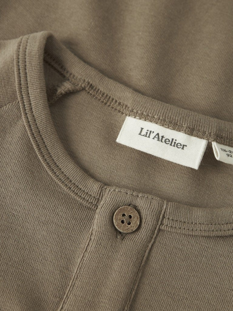 Lil' Atelier Mini GAYO SIM LS SLIM TOP - Sepia Tint | Torgunns Barneklær AS