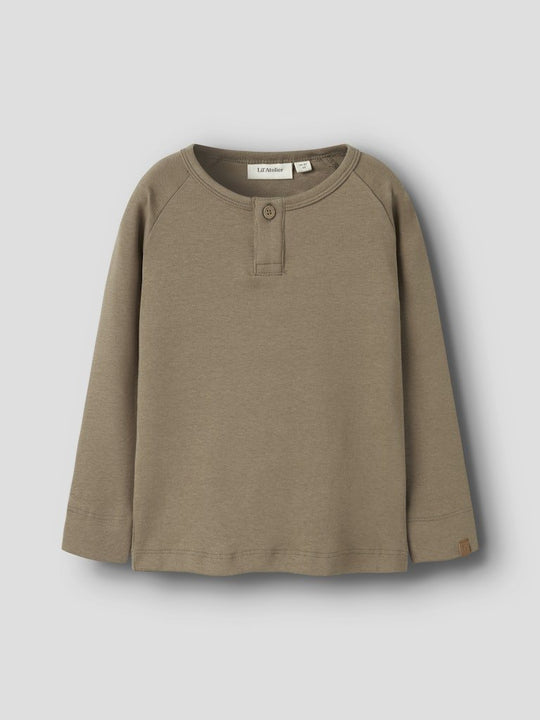 Lil' Atelier Mini GAYO SIM LS SLIM TOP - Sepia Tint | Torgunns Barneklær AS