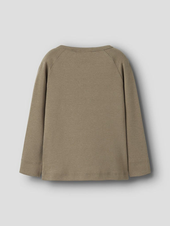 Lil' Atelier Mini GAYO SIM LS SLIM TOP - Sepia Tint | Torgunns Barneklær AS