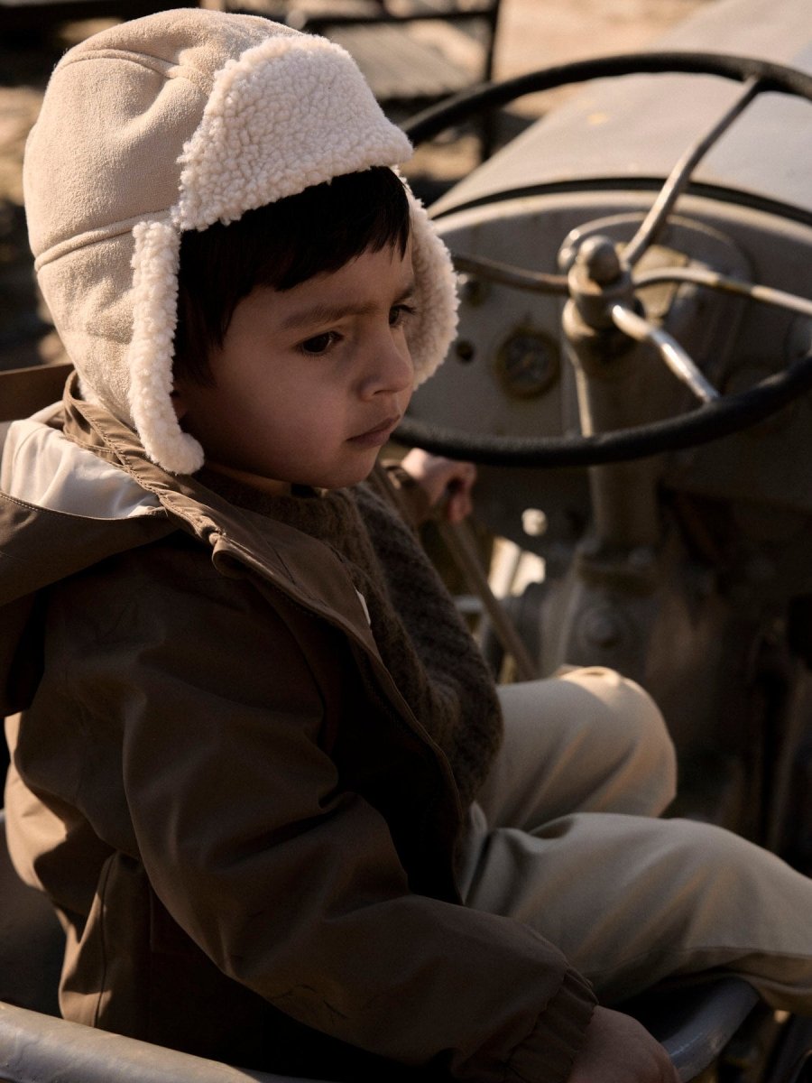 Lil' Atelier Mini GOLO NEO vanntett overgangsjakke - Shitake | Torgunns Barneklær AS