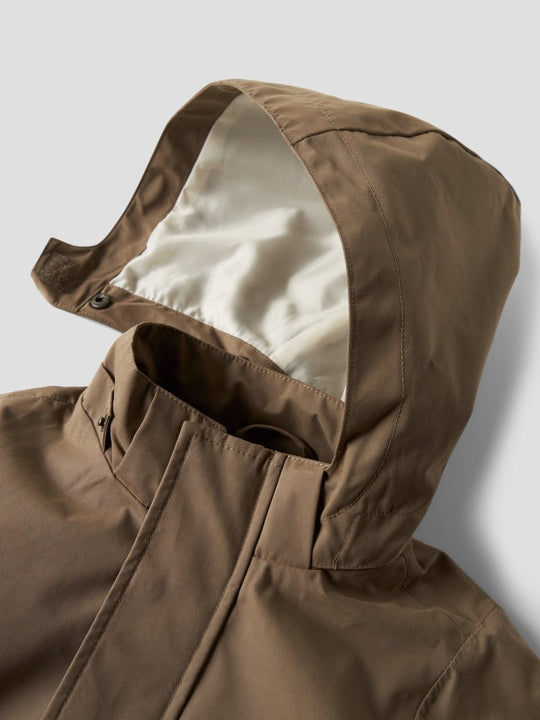 Lil' Atelier Mini GOLO NEO vanntett overgangsjakke - Shitake | Torgunns Barneklær AS