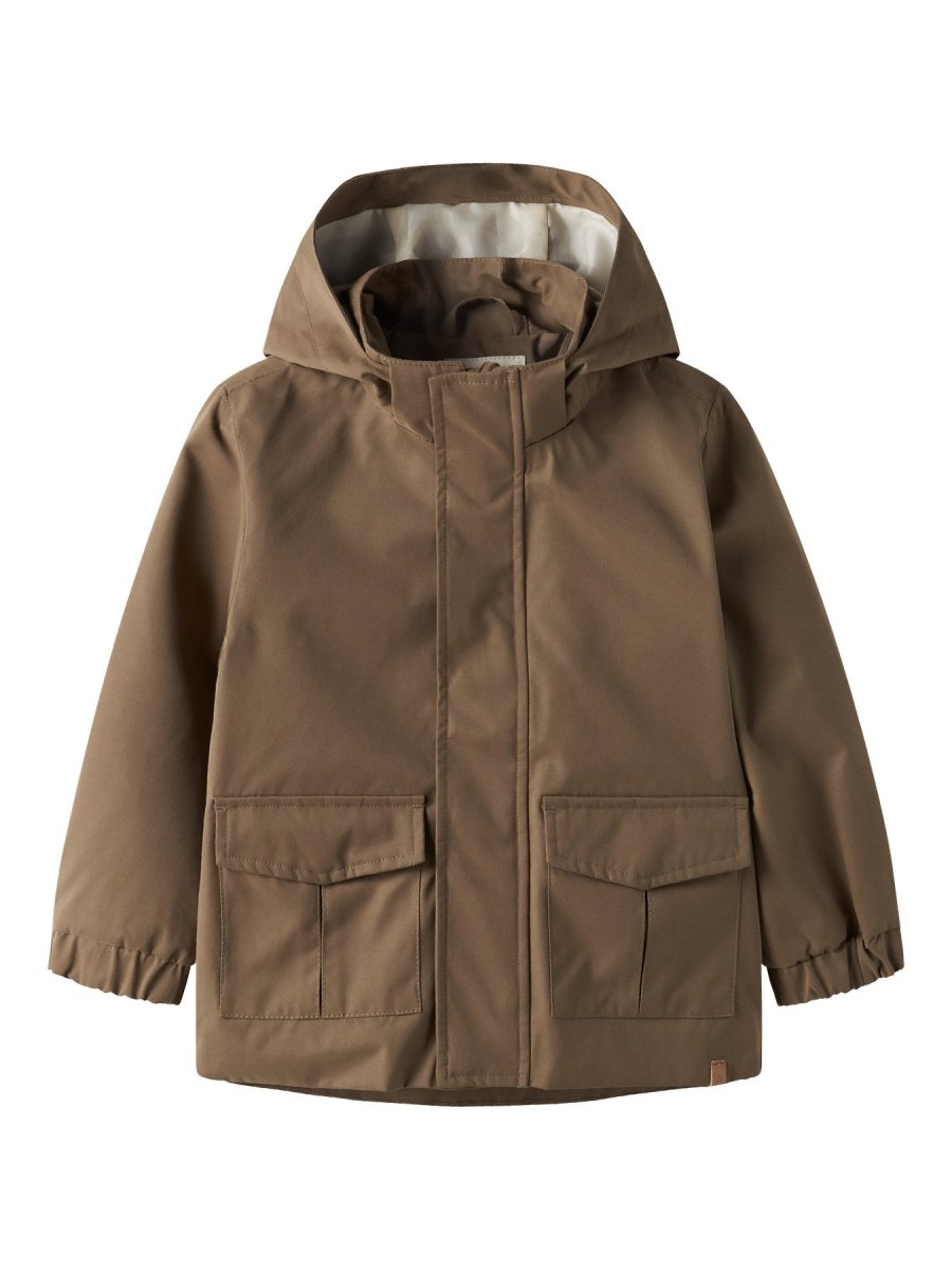 Lil' Atelier Mini GOLO NEO vanntett overgangsjakke - Shitake | Torgunns Barneklær AS