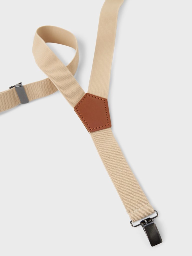 Lil' Atelier Mini HARBOUR BRACES - Bleached Sand | Torgunns Barneklær AS