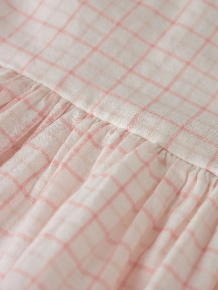 Lil Atelier Mini HEDDA kjole - Coconut Milk | Rose Tan | Torgunns Barneklær AS