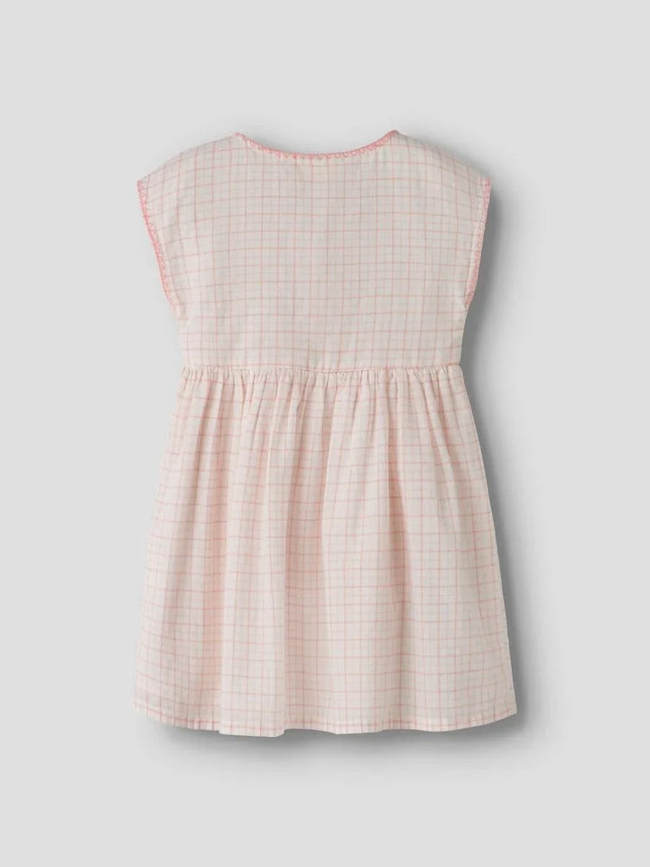 Lil Atelier Mini HEDDA kjole - Coconut Milk | Rose Tan | Torgunns Barneklær AS