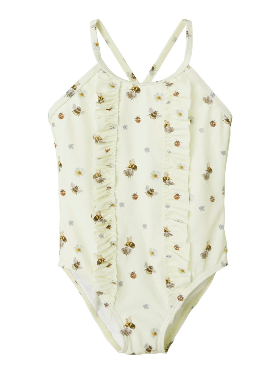 Lil' Atelier Mini HELGINA SWIMSUIT - Turtledove | Torgunns Barneklær AS