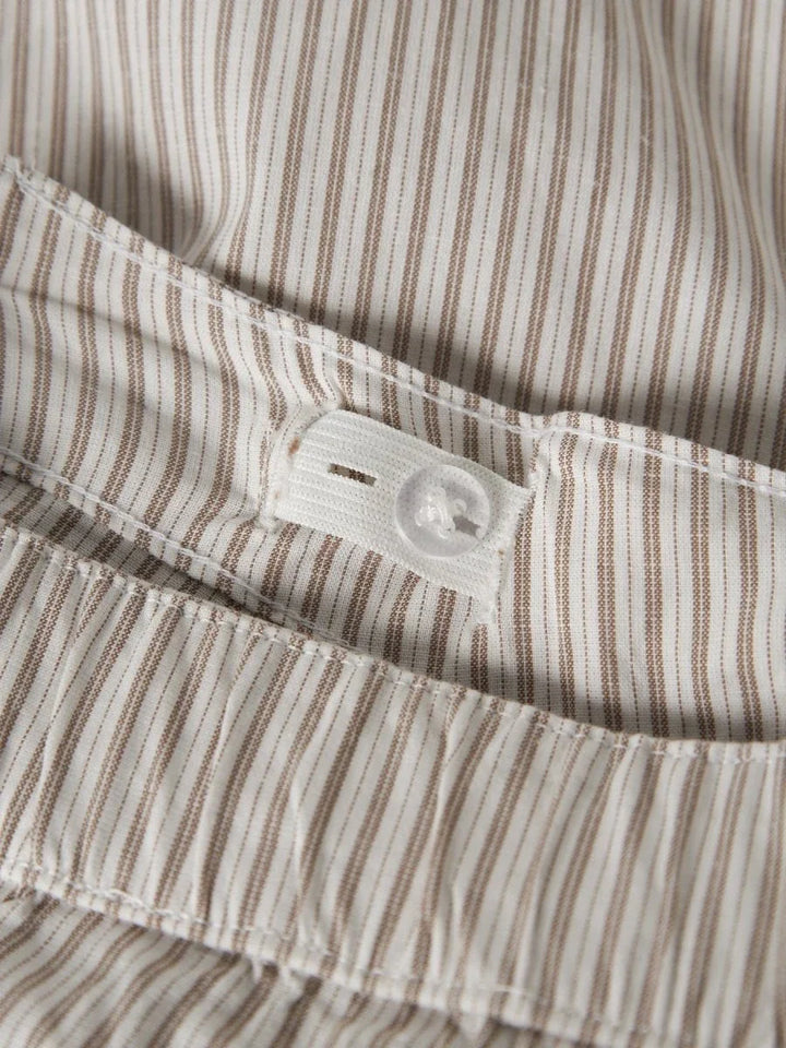 Lil Atelier Mini HELO LOOSE bukse - Coconut Milk - Coca Mocha | Torgunns Barneklær AS
