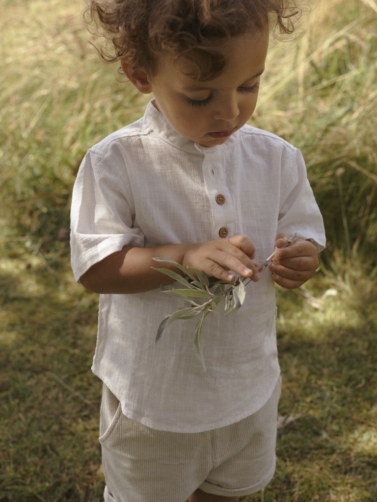 Lil' Atelier Mini HENRIK SHORTS - Irish Cream | Torgunns Barneklær AS
