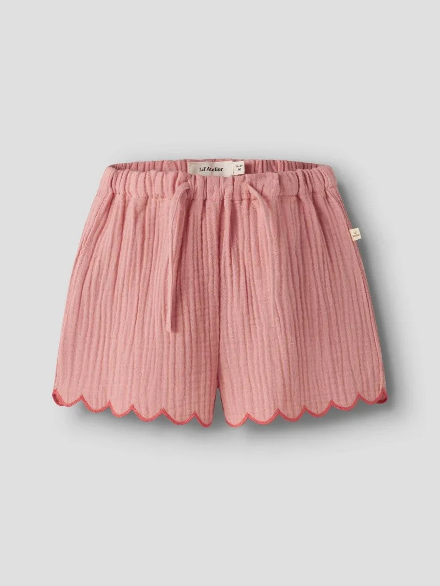 Lil Atelier Mini HIBA shorts - Rose Tan | Torgunns Barneklær AS