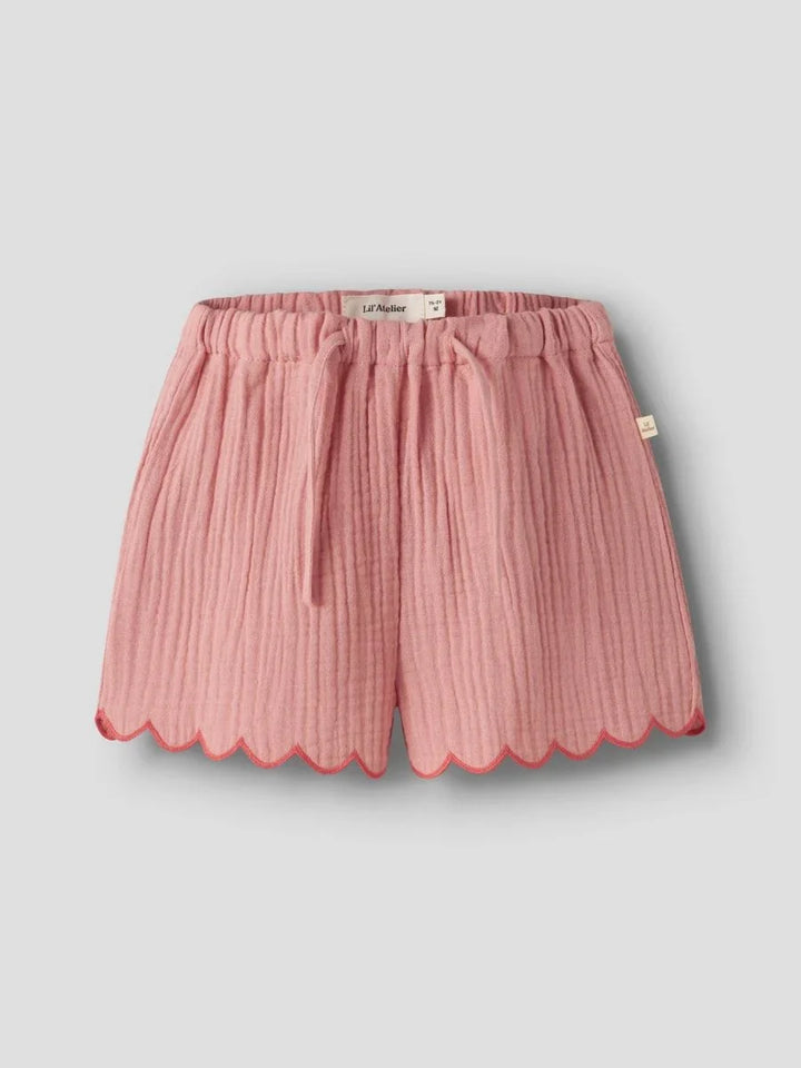 Lil Atelier Mini HIBA shorts - Rose Tan | Torgunns Barneklær AS