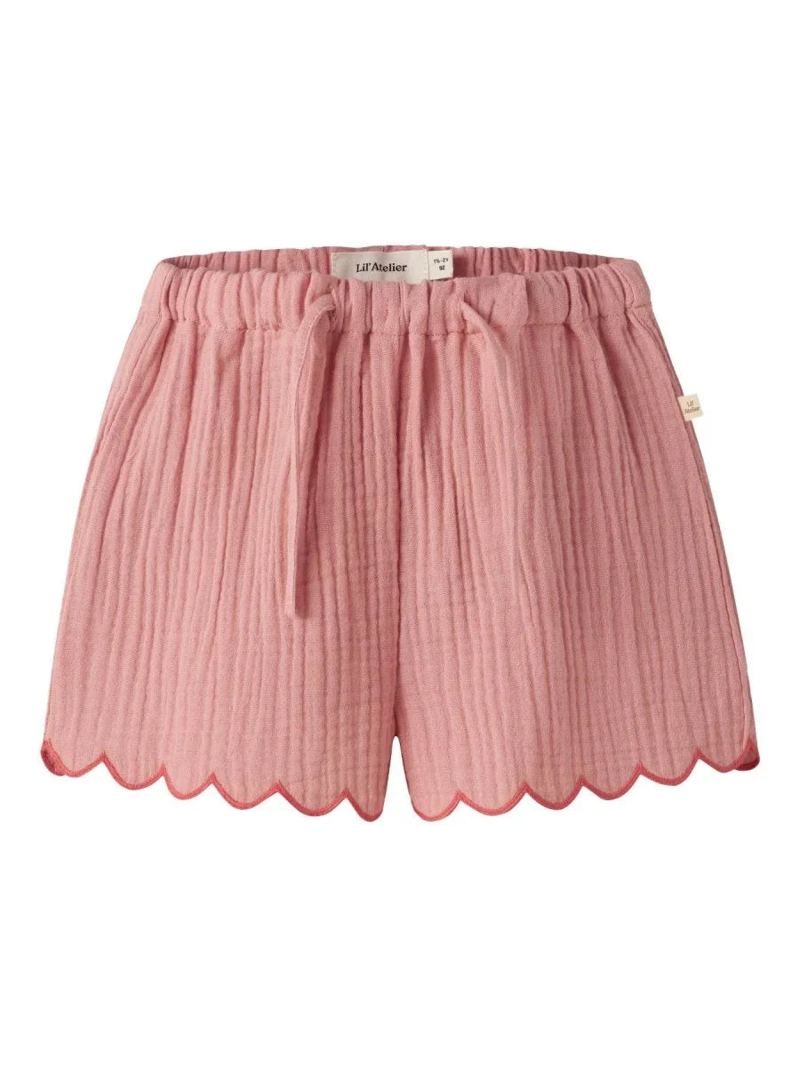 Lil Atelier Mini HIBA shorts - Rose Tan | Torgunns Barneklær AS