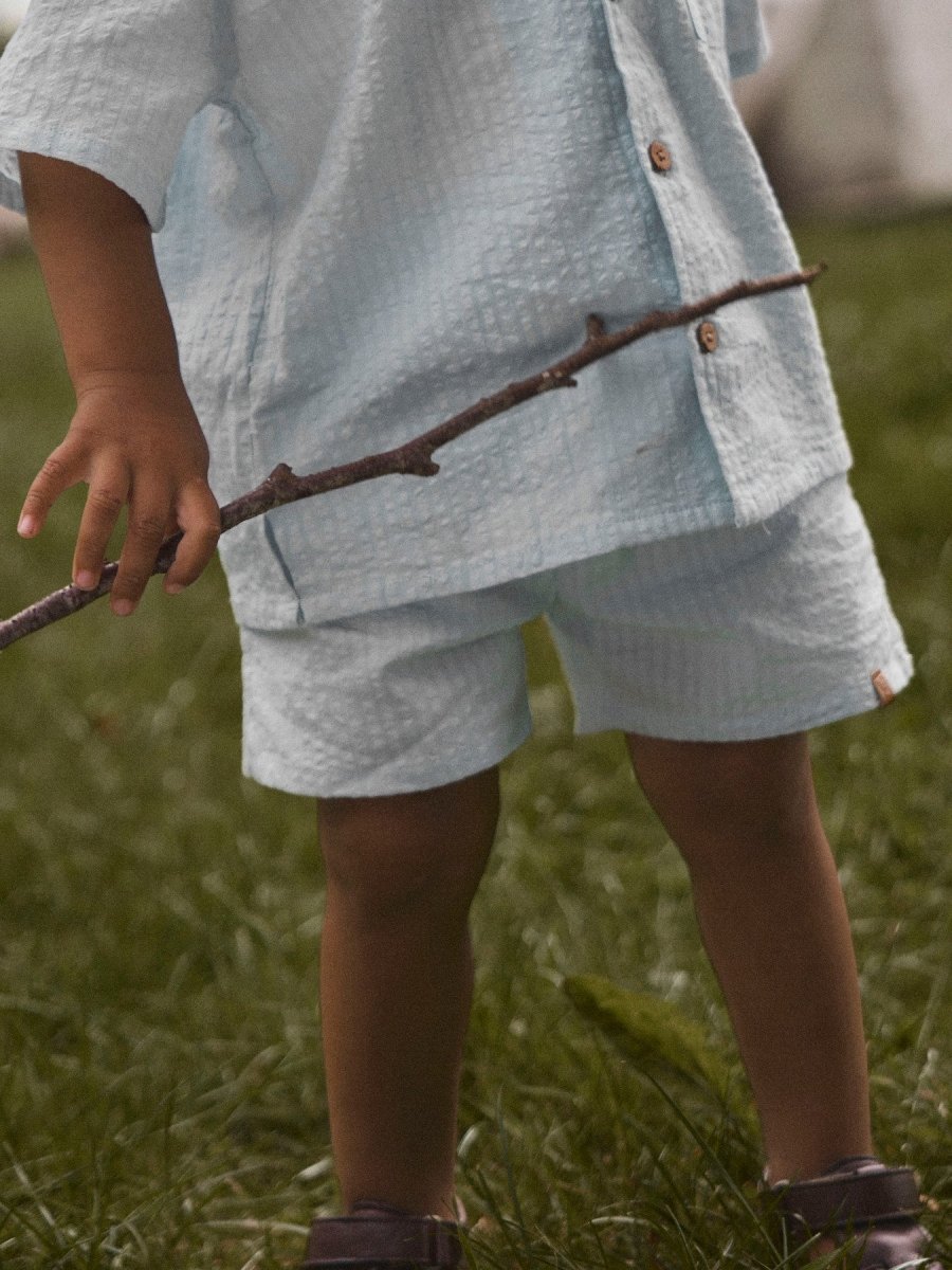 Lil Atelier Mini HOMAN MAK LOOSE shorts - Plein Air | Torgunns Barneklær AS