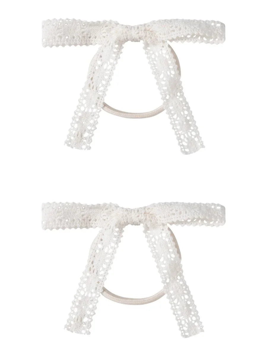 Lil Atelier Mini HUA 2pk hårstrikk - Coconut Milk | Torgunns Barneklær AS