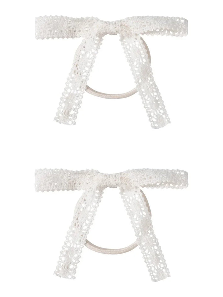 Lil Atelier Mini HUA 2pk hårstrikk - Coconut Milk | Torgunns Barneklær AS