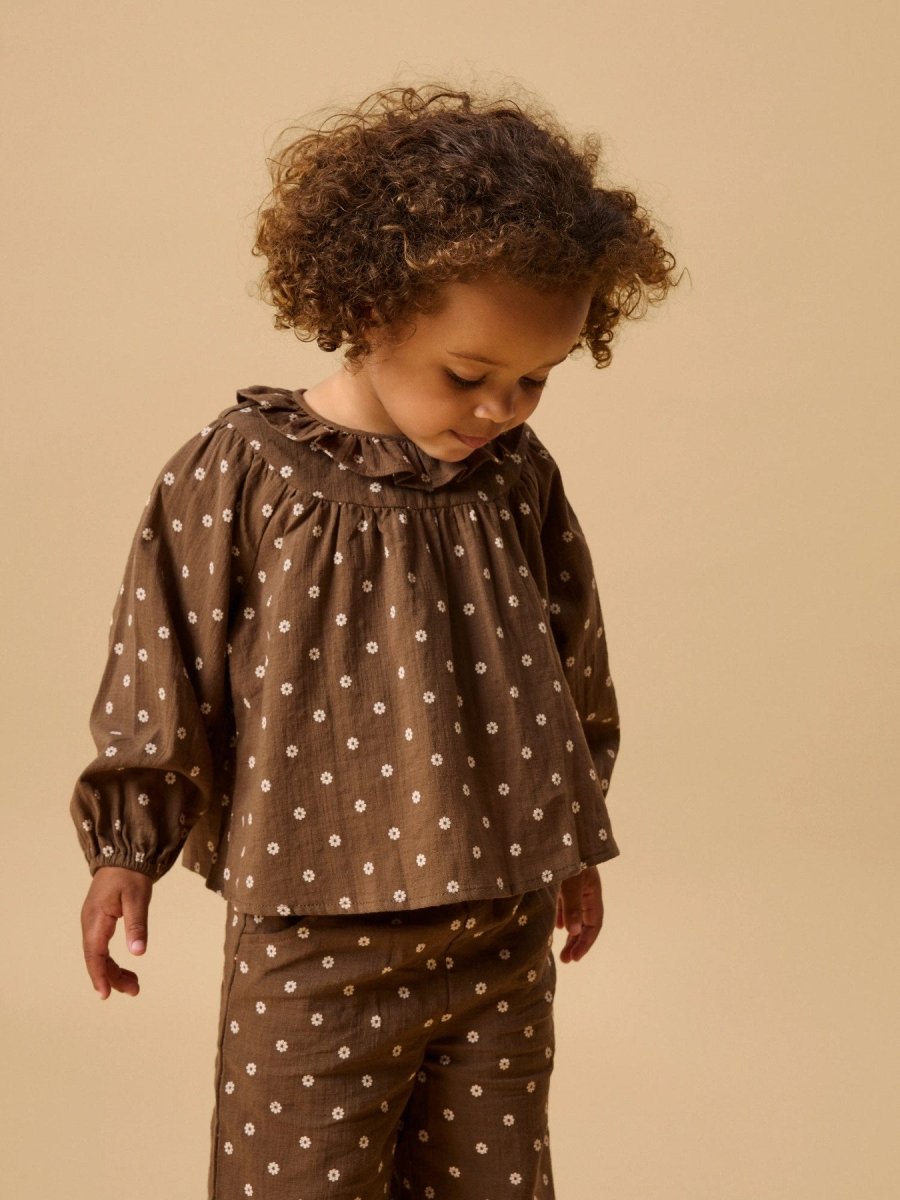 Lil' Atelier Mini HULLA Bluse - Teak | Torgunns Barneklær AS