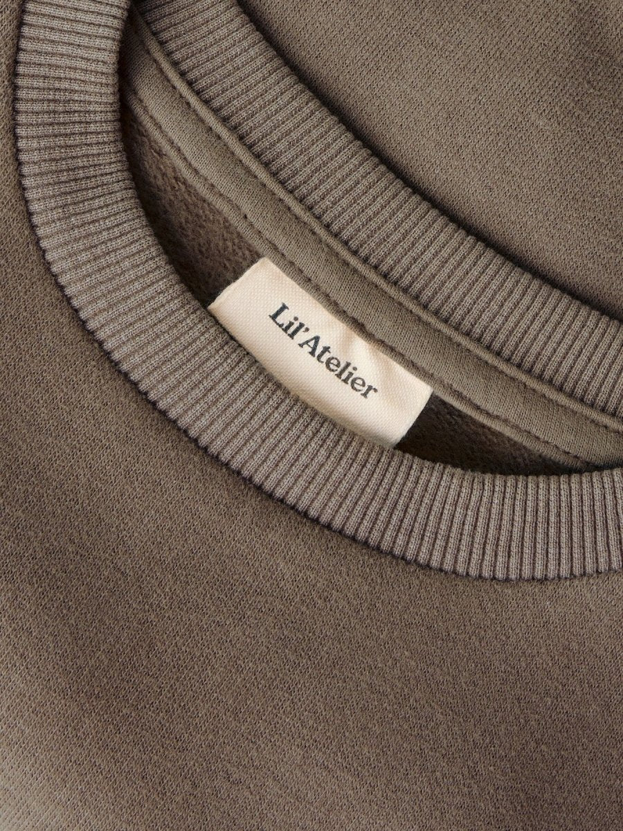 Lil' Atelier Mini ILONDON LOOSE SWEAT NOOS - Shitake | Torgunns Barneklær AS