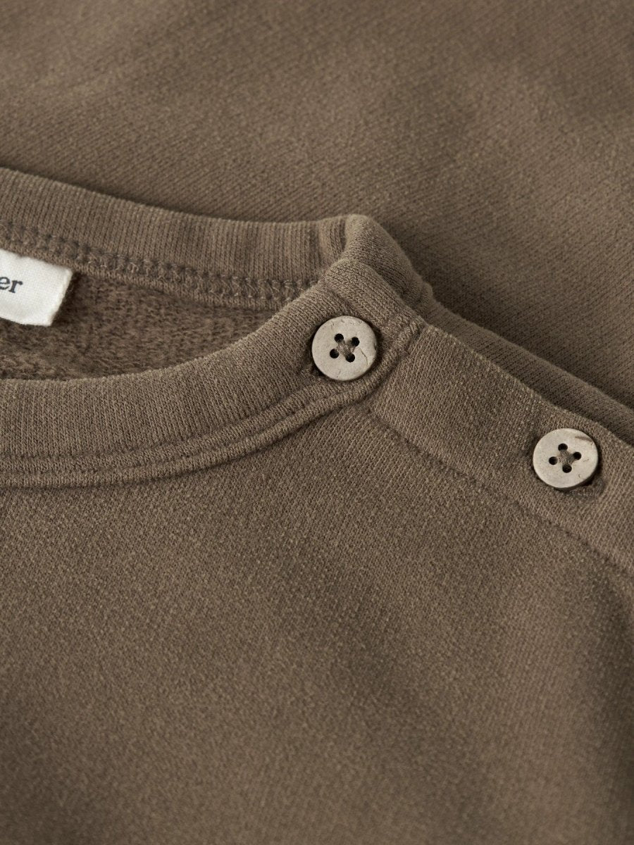 Lil' Atelier Mini ILONDON REA Loose Sweat - Teak | Torgunns Barneklær AS