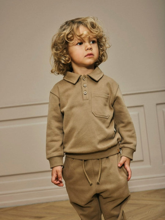 Lil' Atelier Mini ILONDON REN SWEAT PANT - Sepia Tint | Torgunns Barneklær AS