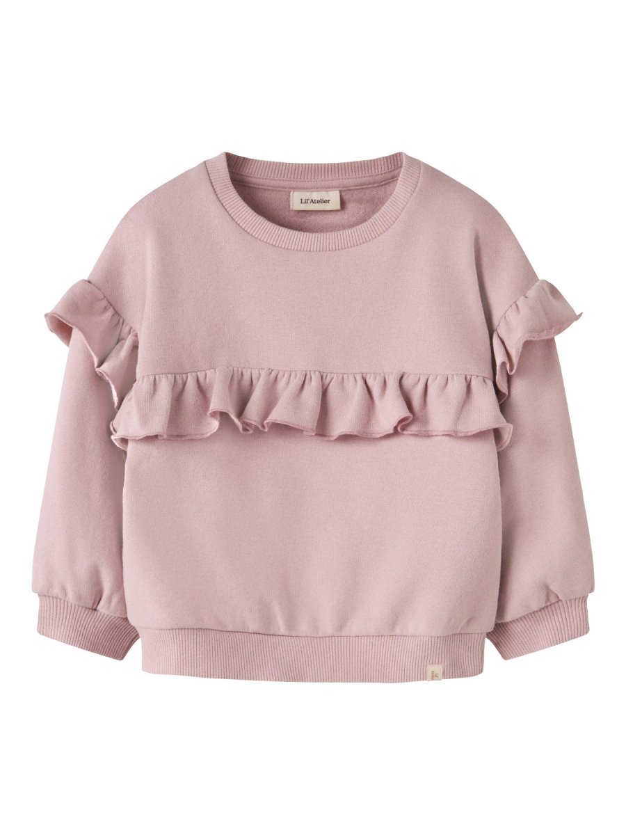 Lil' Atelier Mini ILONDON RIK LS LOOSE SWEAT - Zephyr | Torgunns Barneklær AS