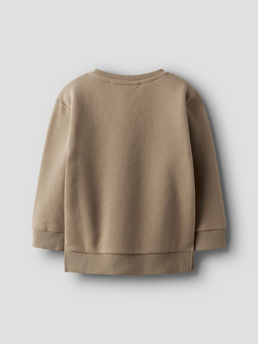 Lil' Atelier Mini ILONDON RIM LS LOOSE SWEAT - Sepia Tint | Torgunns Barneklær AS