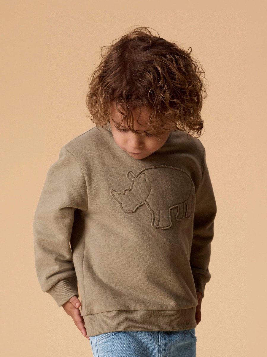 Lil' Atelier Mini Ilondon Rol Ls Loose Sweat - Overland Trek | Torgunns Barneklær AS